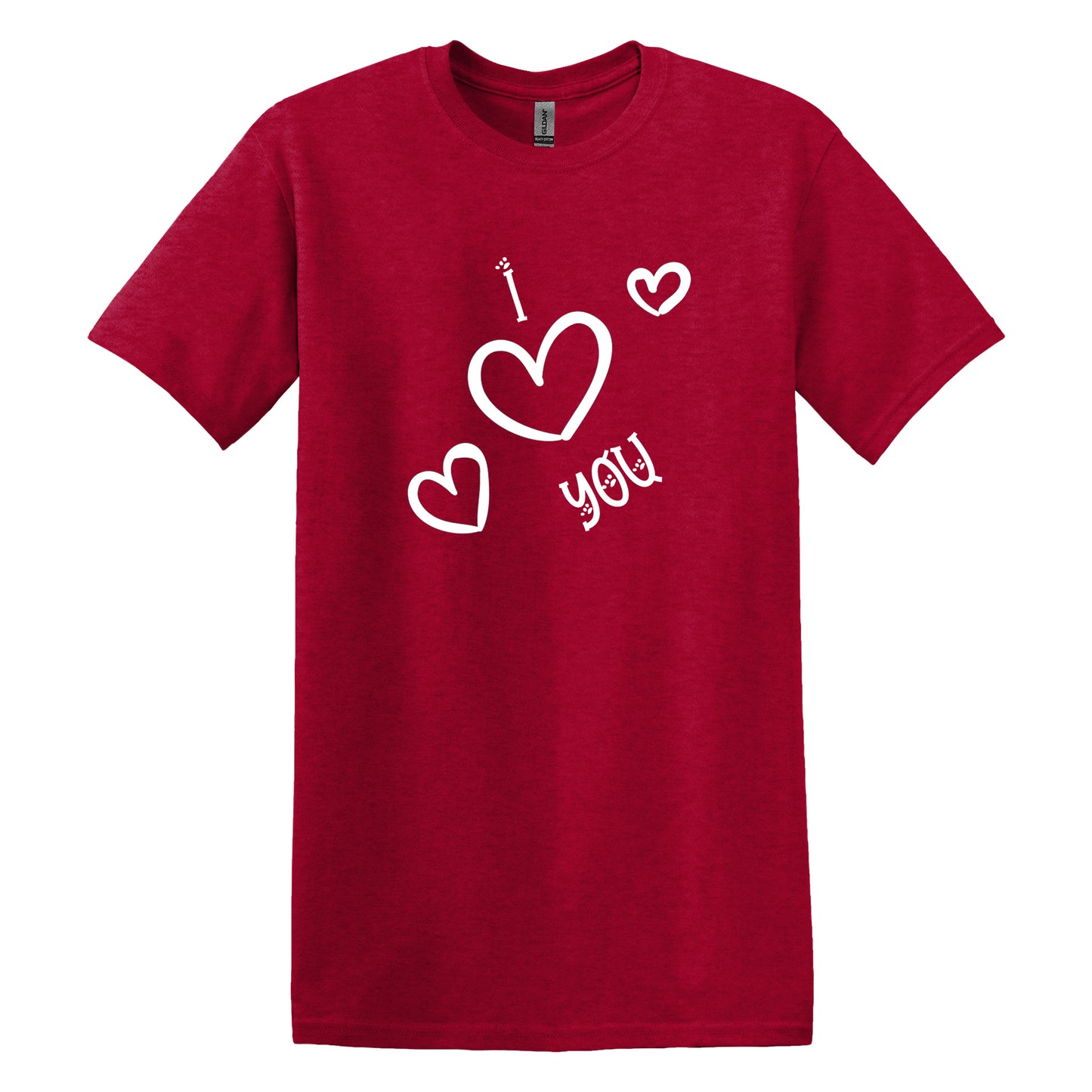 Valentine Day TShirt - Express Your Love with Valentine Day Gift I Love You Casual Summer T-Shirt Tops - 100% Cotton T Shirts