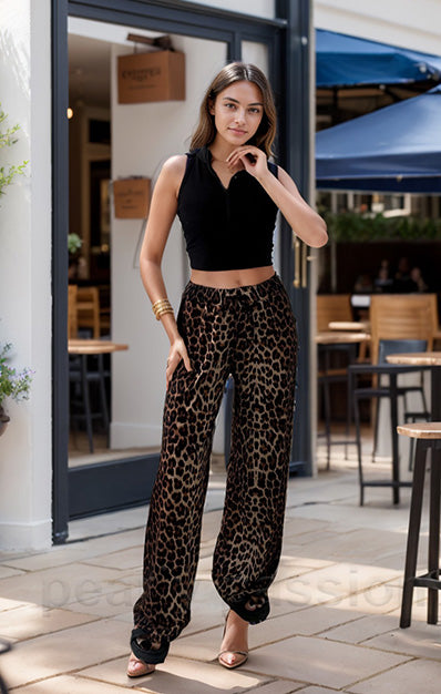 Leopard Animal Print Trouser