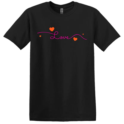 Valentine T Shirt Designs - Heart Designs - Lovejoy Tshirt Design Gift For Her - Love Tshirt For Women - 100% Cotton Casual Summer Tee Top