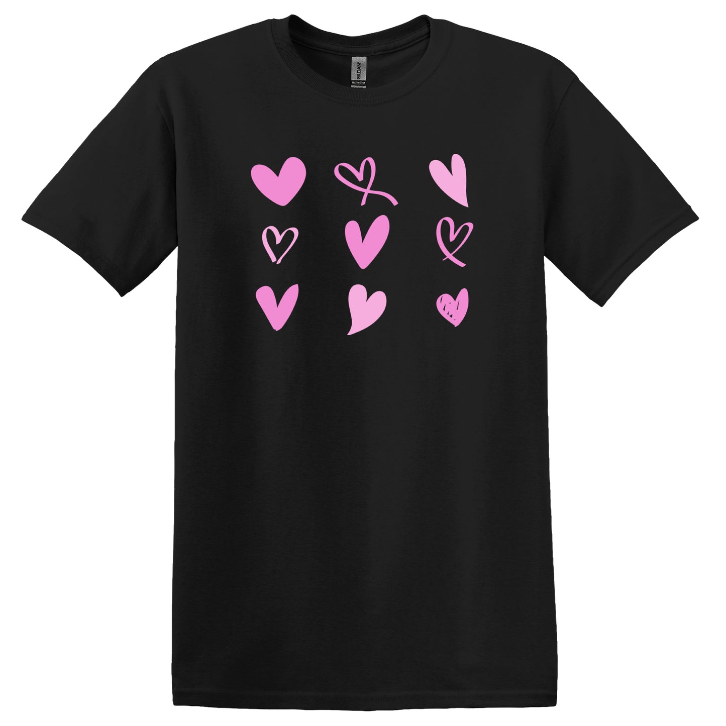 Valentine T Shirt Designs - Heart Designs - Lovejoy Tshirt Design Gift For Her - Slogan Tshirt For Women - 100% Cotton Casual Summer Top