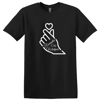 Romantic Echo Whisper Valentine Day T-Shirt for Casual Summer Tops Valentine Shirts