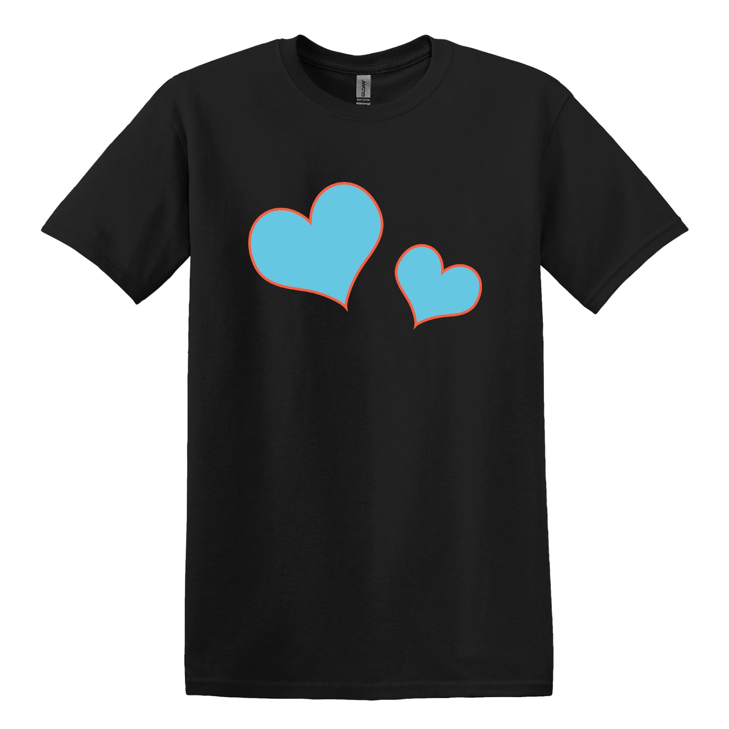 Valentine's Day T-Shirt - Romantic Hearts Love Gift, Casual Summer Tops - 100% Cotton Tee For Her