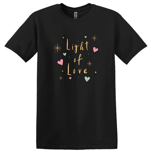 Valentine T Shirt Designs - Lovejoy Tshirt Design Gift For Her - Light Of Love Tshirt For Women - 100% Cotton Casual Summer Top Tee