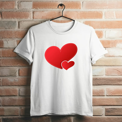 Valentine T Shirt Designs - Heart Designs - Lovejoy Tshirt Design Gift For Her -  Love  Tshirt For Women - 100% Cotton Casual Summer Top