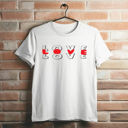 Valentine T Shirt Designs - Heart Designs - Lovejoy Tshirt Design Gift For Her -  Love Tshirt For Women - 100% Cotton Casual Summer Top