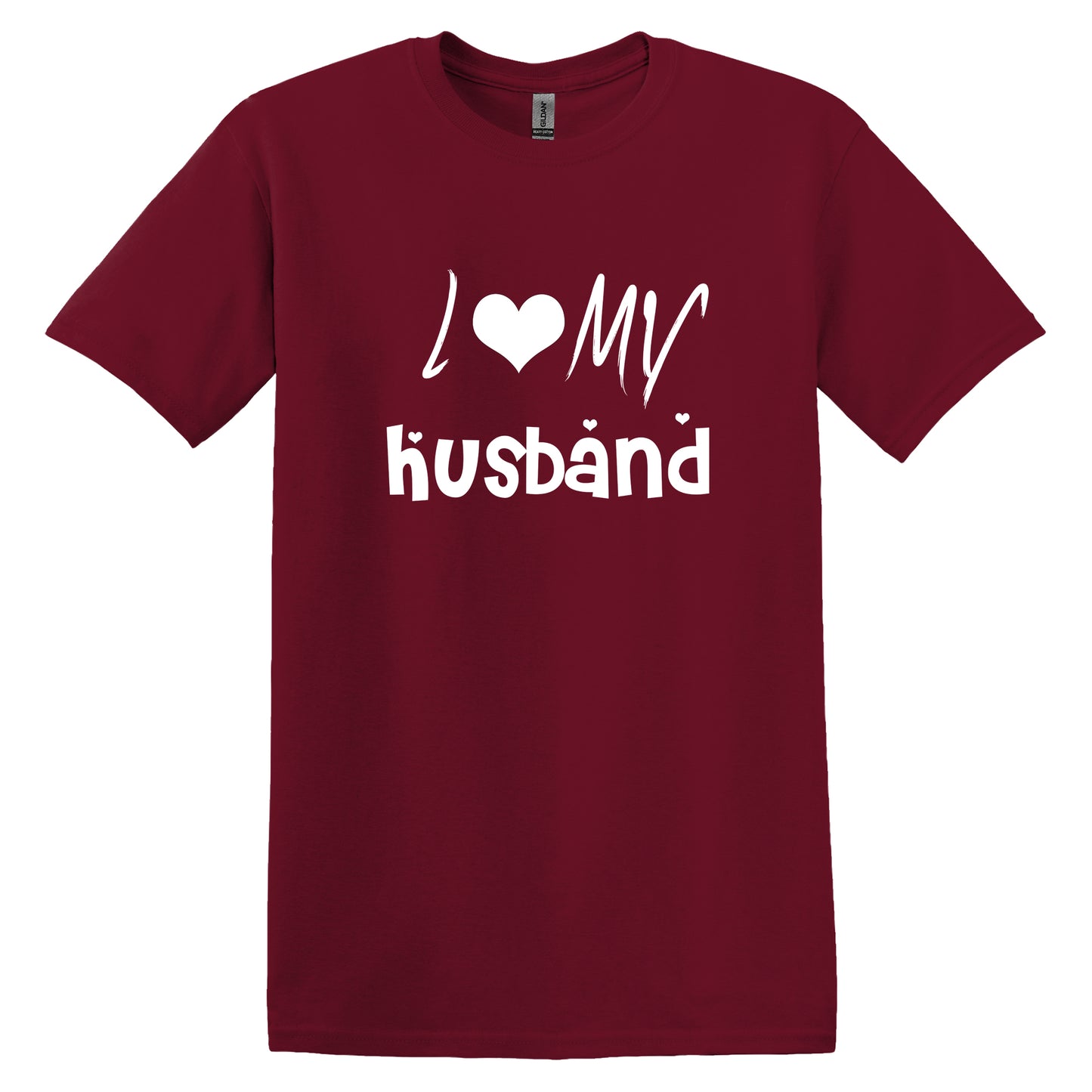 I Love My Hubby T-Shirt | Trendy Short Sleeve Casual Summer Fashion Valentine Day Gift - 100% Cotton T Shirts