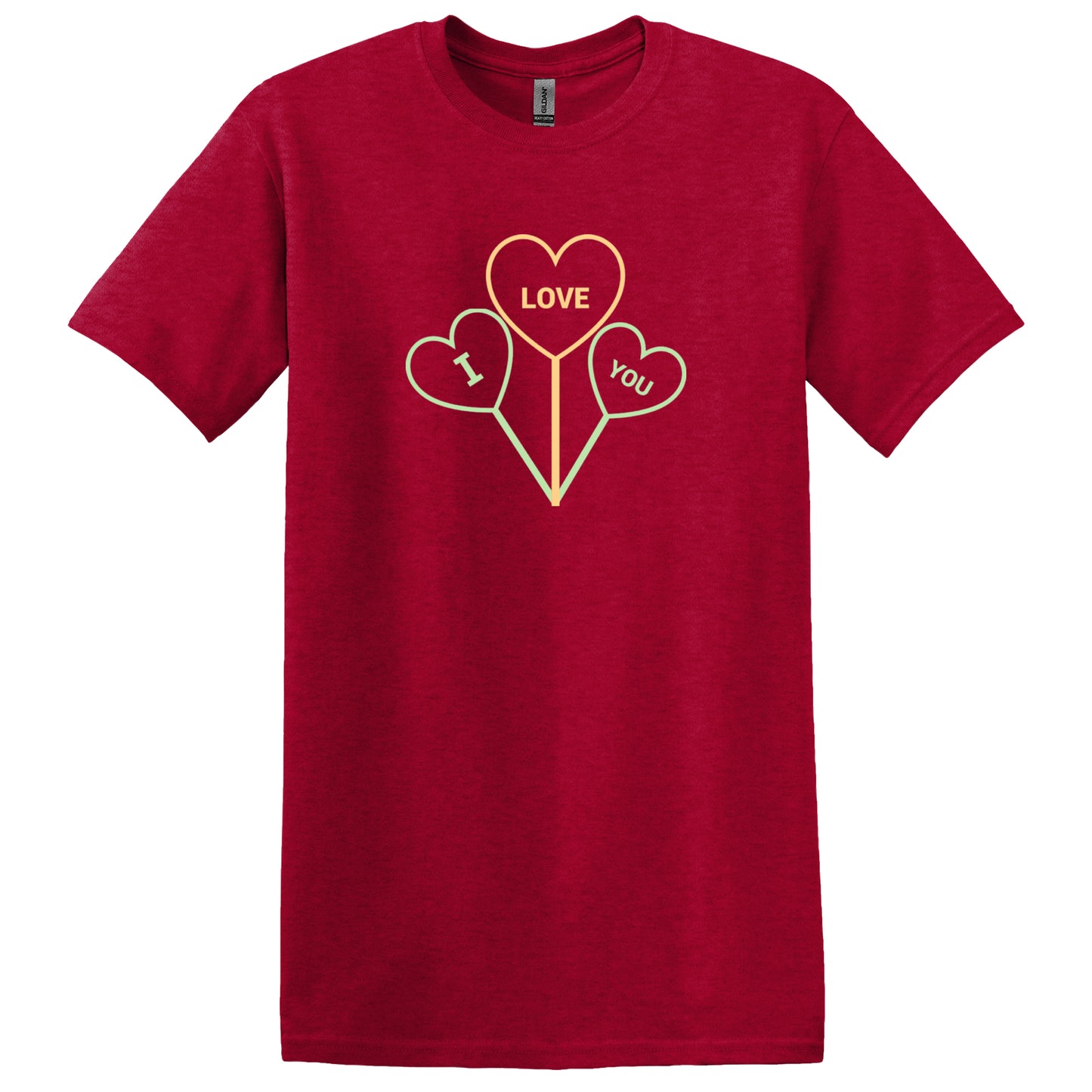 Valentine T Shirt Designs - Heart Designs - Lovejoy Tshirt Design Gift For Her - I Luv You Tshirt For Women - 100% Cotton Casual Summer Top