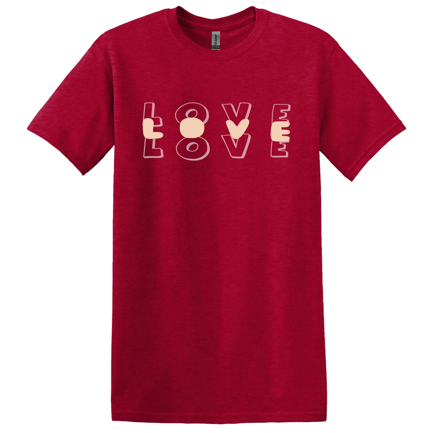 Valentine T Shirt Designs - Heart Designs - Lovejoy Tshirt Design Gift For Her -  Love Tshirt For Women - 100% Cotton Casual Summer Top