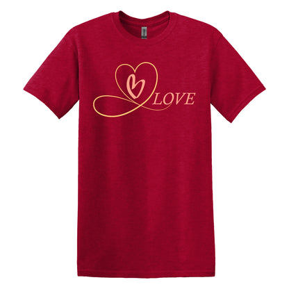 Valentine T Shirt Designs - Heart Designs - Lovejoy Tshirt Design Gift For Her - Be Love Tshirt For Women - 100% Cotton Casual Summer Top