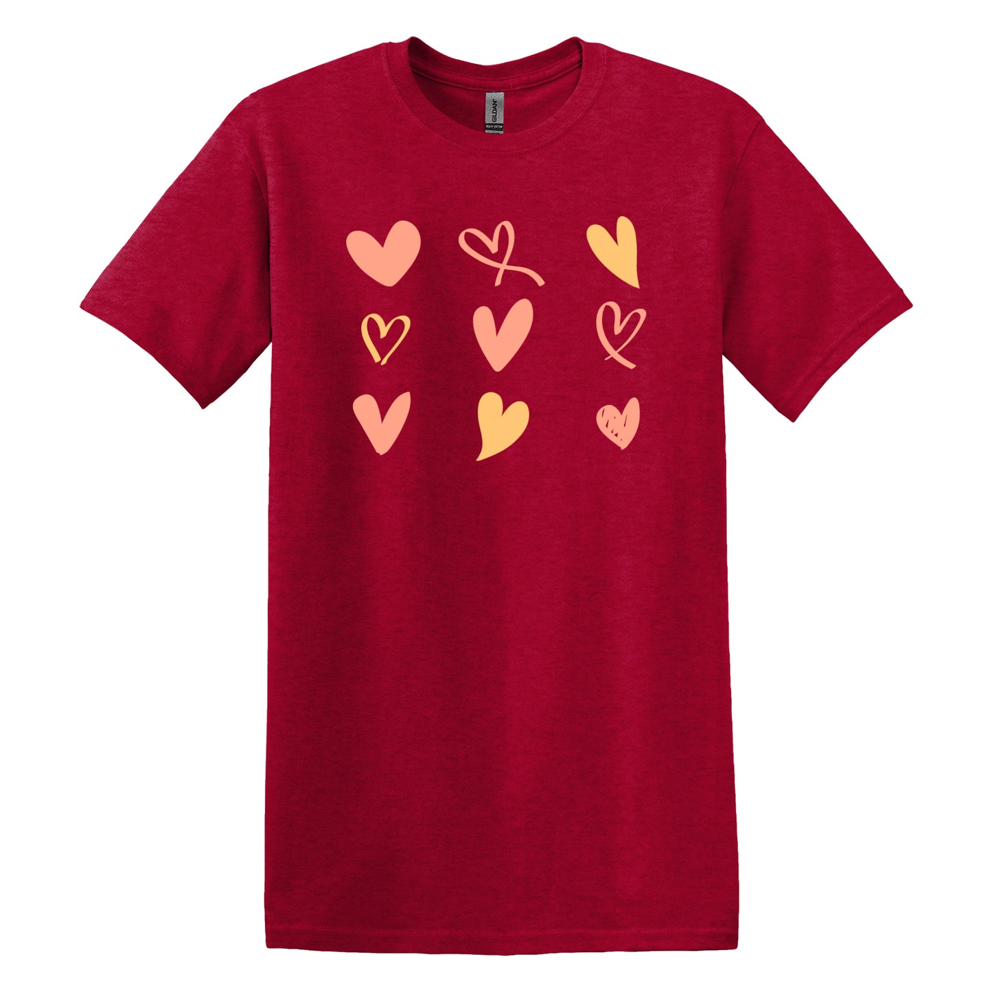 Valentine T Shirt Designs - Heart Designs - Lovejoy Tshirt Design Gift For Her - Slogan Tshirt For Women - 100% Cotton Casual Summer Top