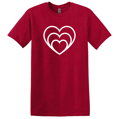 Valentine T Shirt Designs - Heart Designs - Lovejoy Tshirt Design Gift For Her -  Love Tshirt For Women - 100% Cotton Casual Summer Top