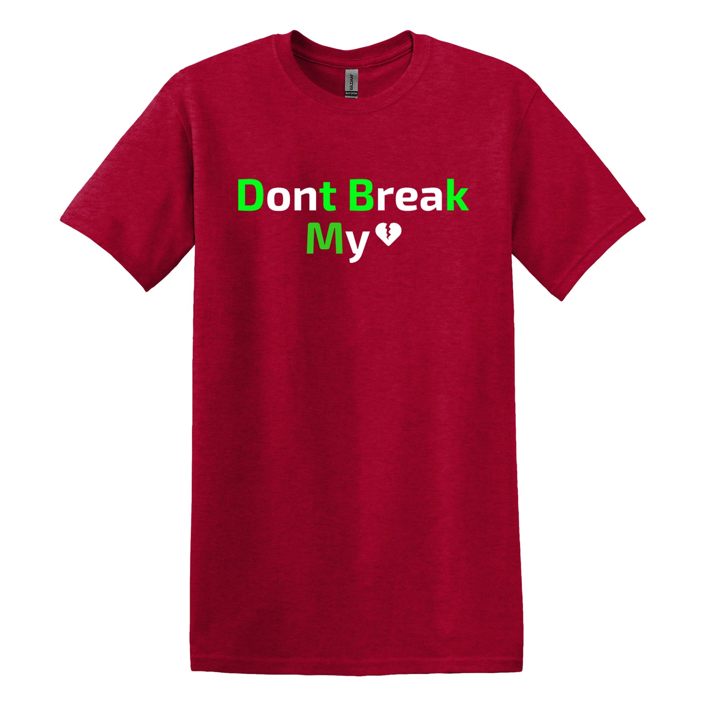 Valentine's Day T-Shirt - "Don't Break My Heart" Romantic Love Gift - Casual Summer Tops - 100% Cotton Tee