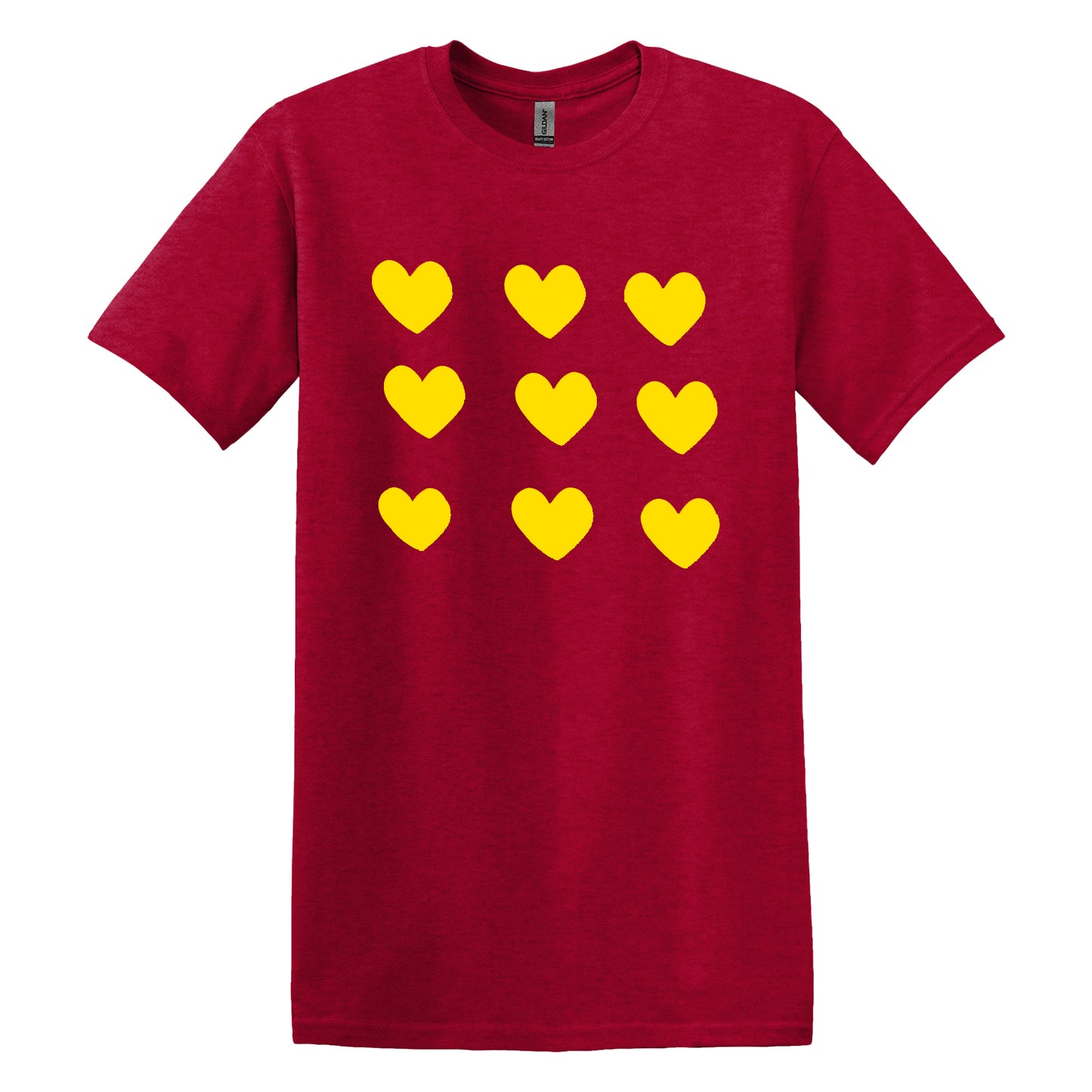 Valentine's Day Women's Tee - Stylish Short Sleeve Gift for Her - Casual Summer Cotton Hearts T-Shirt