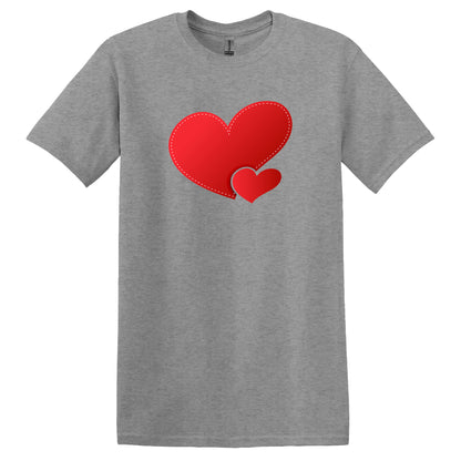 Valentine T Shirt Designs - Heart Designs - Lovejoy Tshirt Design Gift For Her -  Love  Tshirt For Women - 100% Cotton Casual Summer Top