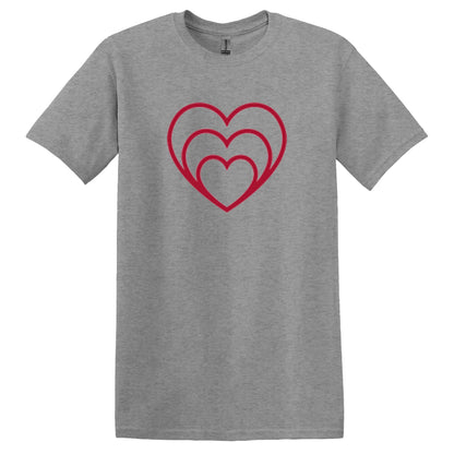 Valentine T Shirt Designs - Heart Designs - Lovejoy Tshirt Design Gift For Her -  Love Tshirt For Women - 100% Cotton Casual Summer Top