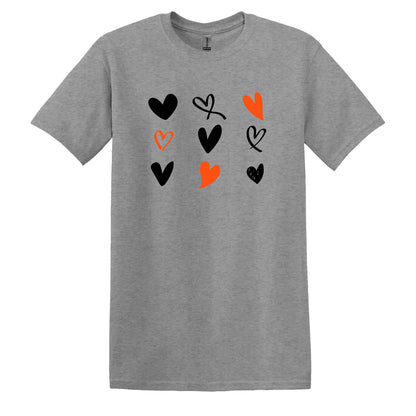 Valentine T Shirt Designs - Heart Designs - Lovejoy Tshirt Design Gift For Her - Slogan Tshirt For Women - 100% Cotton Casual Summer Top