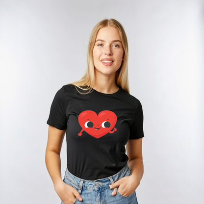 Valentine T Shirt Designs - Heart Designs - Lovejoy Tshirt Design Gift For Her -  Love  Tshirt For Women - 100% Cotton Casual Summer Top