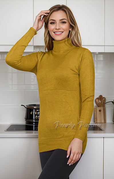 Knitted Turtle Neck Jumper Top