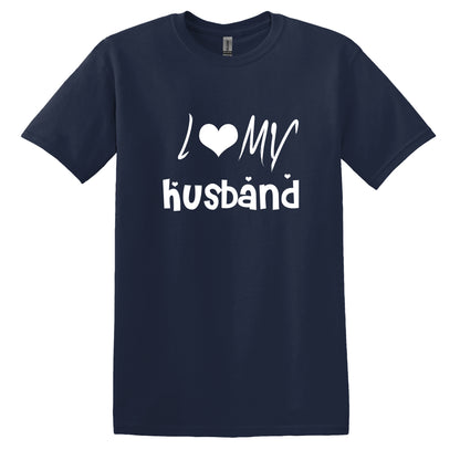 I Love My Hubby T-Shirt | Trendy Short Sleeve Casual Summer Fashion Valentine Day Gift - 100% Cotton T Shirts