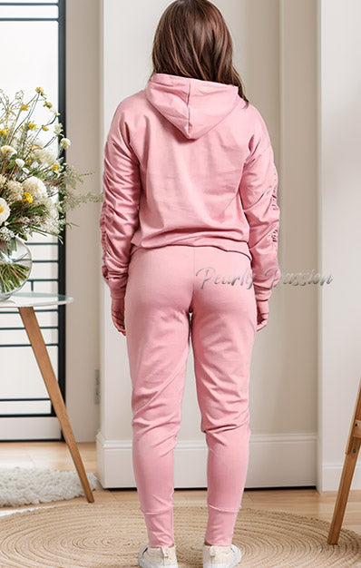 Oversized Hooded Lounge Wear Suit Set