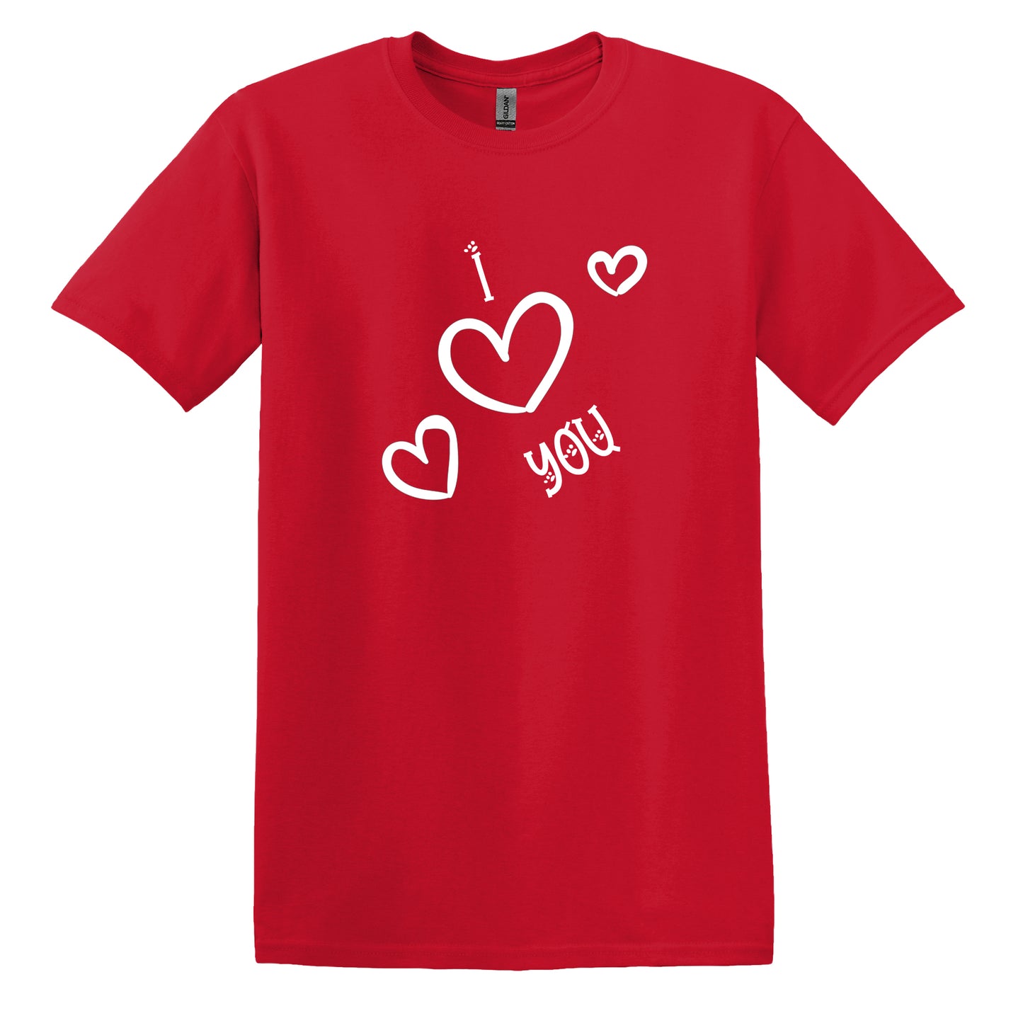 Valentine Day TShirt - Express Your Love with Valentine Day Gift I Love You Casual Summer T-Shirt Tops - 100% Cotton T Shirts