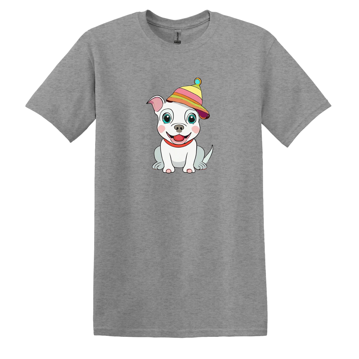 Valentine's Day Women's Tee - Cute Puppy Short Sleeve Shirt - Romantic Dog Gifts for Her - Pure 100% Cotton