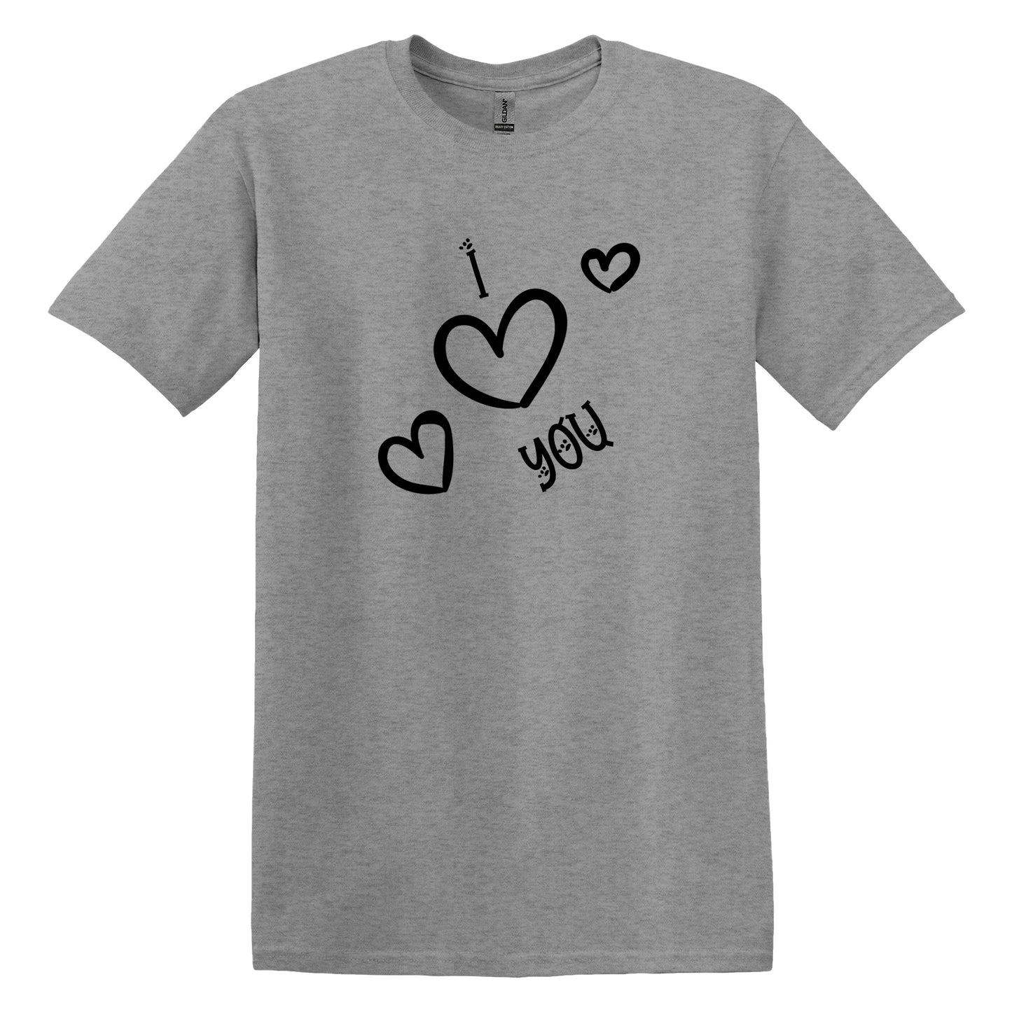 Valentine Day TShirt - Express Your Love with Valentine Day Gift I Love You Casual Summer T-Shirt Tops - 100% Cotton T Shirts