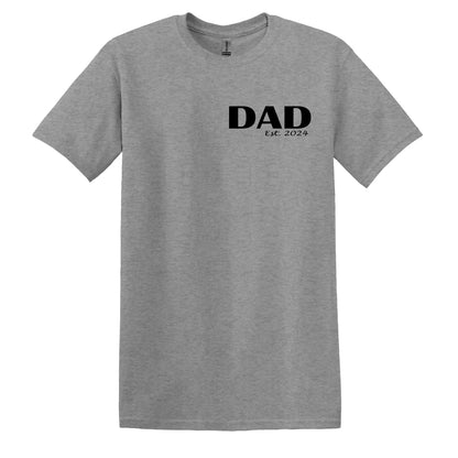 Fathers Day Tee 2024 - Fathers Day Tshirt - Personalised Gifts For Dad - Father's Day Gift - Dad Birthday Gift - New Dad - Pure Cotton