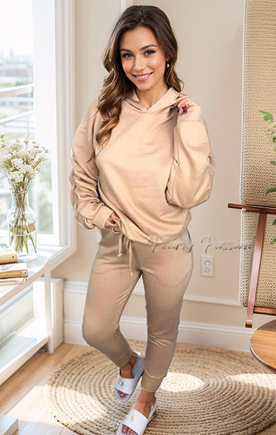 Oversized Hooded Lounge Wear Suit Set