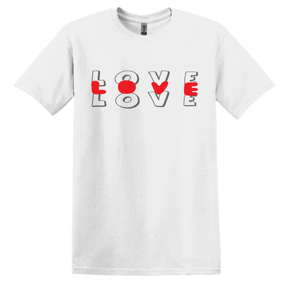 Valentine T Shirt Designs - Heart Designs - Lovejoy Tshirt Design Gift For Her -  Love Tshirt For Women - 100% Cotton Casual Summer Top