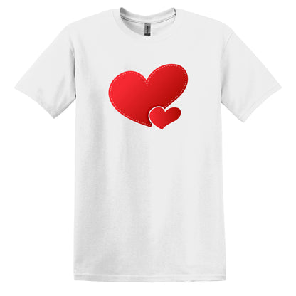 Valentine T Shirt Designs - Heart Designs - Lovejoy Tshirt Design Gift For Her -  Love  Tshirt For Women - 100% Cotton Casual Summer Top