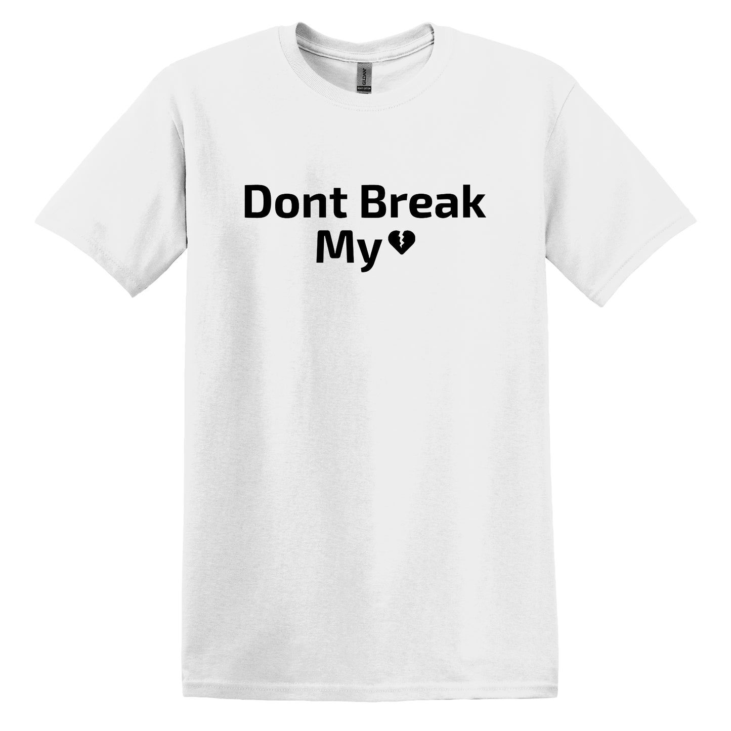 Valentine's Day T-Shirt - "Don't Break My Heart" Romantic Love Gift - Casual Summer Tops - 100% Cotton Tee