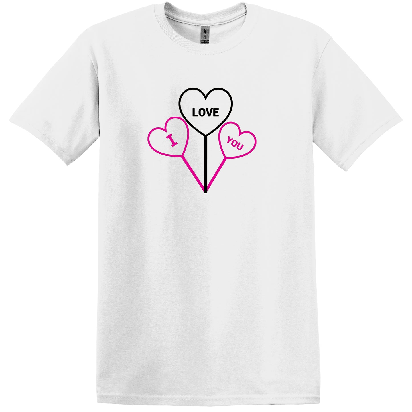 Valentine T Shirt Designs - Heart Designs - Lovejoy Tshirt Design Gift For Her - I Luv You Tshirt For Women - 100% Cotton Casual Summer Top